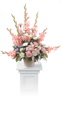 CTT7311 Gladiolus Pedestal Arrangement from Yesterday's and Tomorrows in Warner Robins, GA