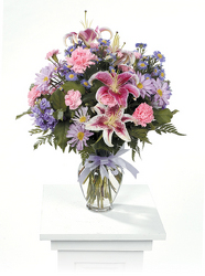 Pink & Purple Vase Arrangement